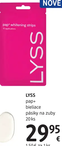 LYSS pap+ bieliace pásiky na zuby