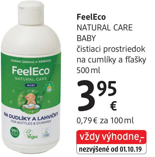 FeelEco Natural Care Baby čistiaci prostriedok na cumlíky a fľašky