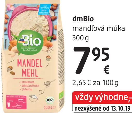 DmBio mandlová múka