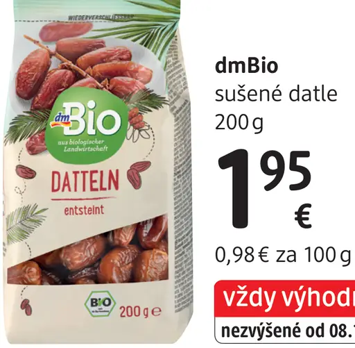 DmBio sušené datle