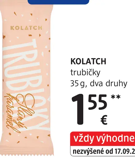 Kolatch trubičky pistáciová