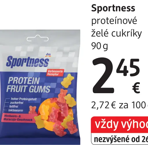 Sportness proteínové želé cukríky