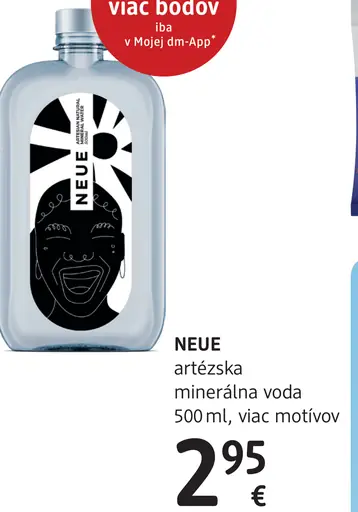 NEUE artézska minerálna voda
