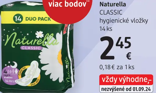 Naturella Classic hygienické vložky