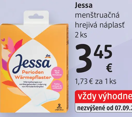Jessa menštruačná hrejivá náplasť