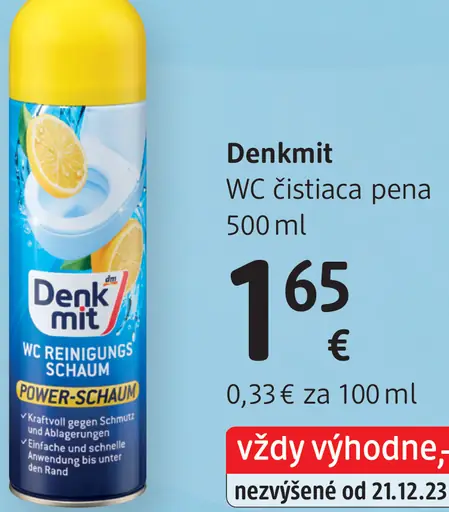Denkmit čistiaca pena do toalety