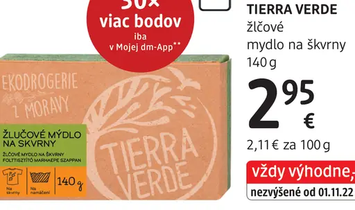 TIERRA VERDE žlčové mydlo na škvrny