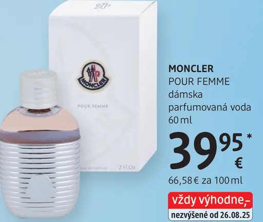 Moncler Pour Femme dámska parfumovaná voda