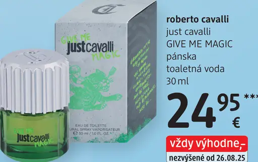 Roberto Cavalli Just Cavalli Give Me Magic pánska toaletná voda