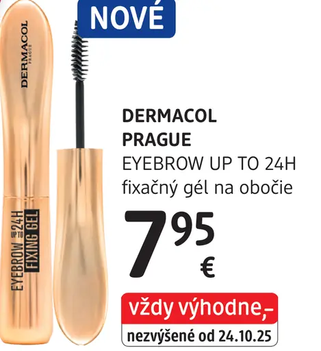 DERMACOL PRAGUE fixačný gél EYEBROW UP TO 24H