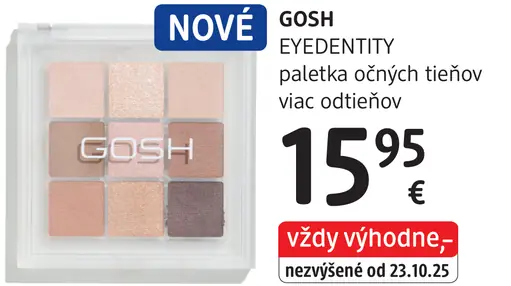 GOSH Eyedentity paletka očných tieňov