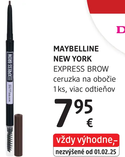 MAYBELLINE NEW YORK ceruzka na obočie EXPRESS BROW