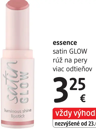 Essence satin glow rúž na pery