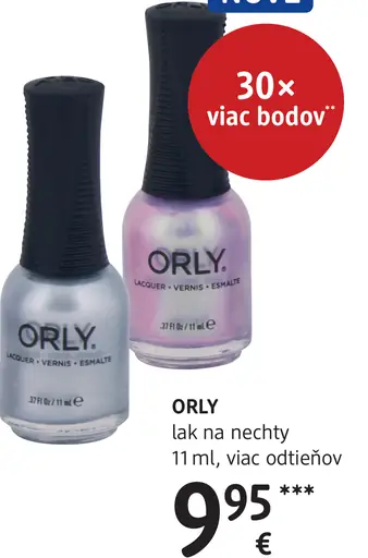 Orly lak na nechty