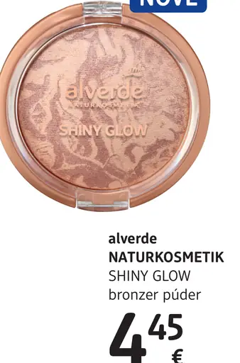 Alverde Naturkosmetik SHINY GLOW bronzer púder