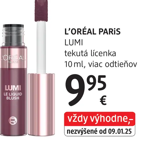 L'Oréal Paris Lumi tekutá lícenka