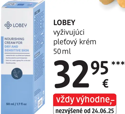 Lobey vyživujúci pleťový krém