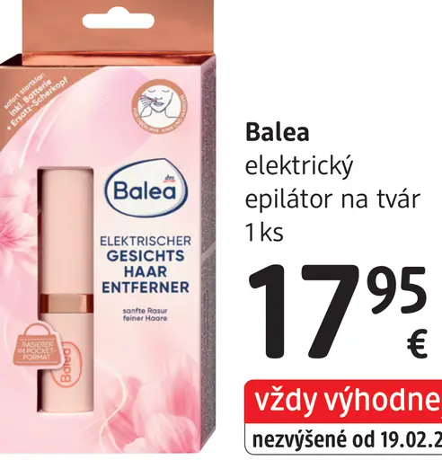 Balea elektrický epilátor na tvár