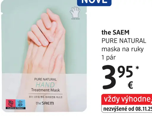 The SAEM Pure Natural maska na ruky