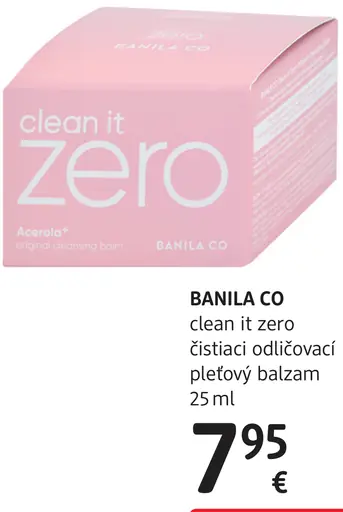 Banila Co Clean it Zero čistiaci odličovací pleťový balzam