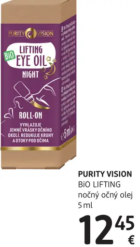 Purity Vision BIO Lifting nočný olej