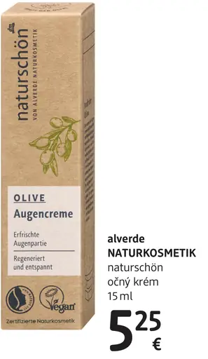 Alverde Naturkosmetik naturschön očný krém