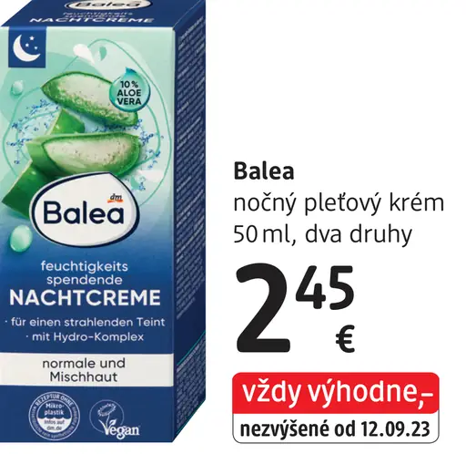Balea nočný pleťový krém