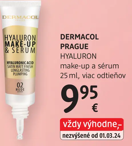 Dermacol Prague Hyaluron make-up a sérum