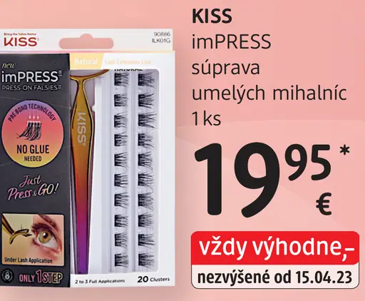 Kiss imPRESS súprava umelých mihalníc
