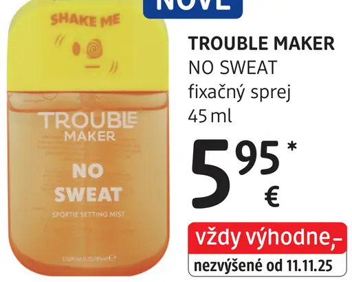 Trouble Maker No Sweat fixačný sprej
