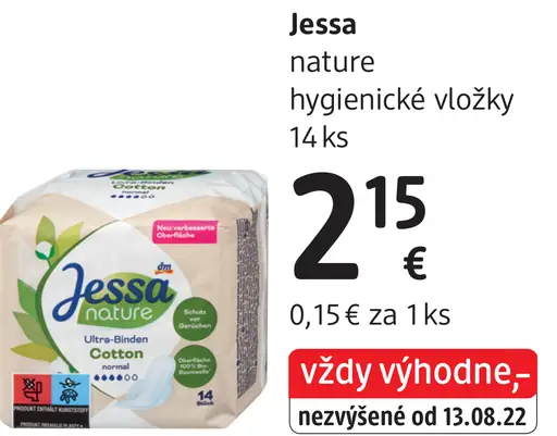Jessa Nature hygienické vložky