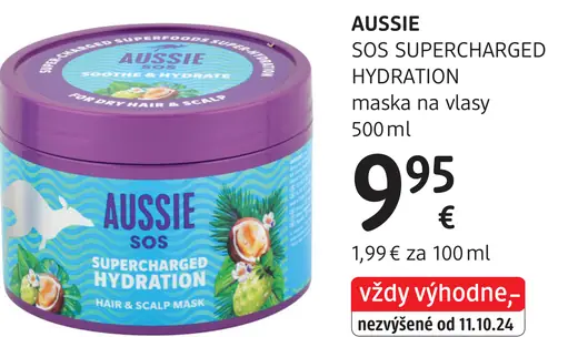 Aussie SOS Supercharged Hydration maska na vlasy