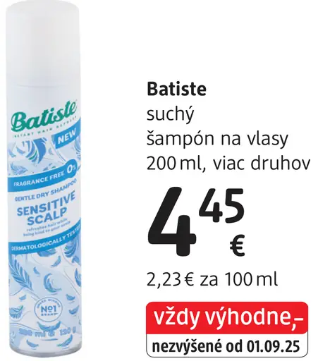 Batiste suchý šampón na vlasy