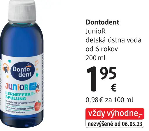 Dontodent JUNIOR detská ústna voda