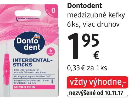 Dontodent medzizubné kefky