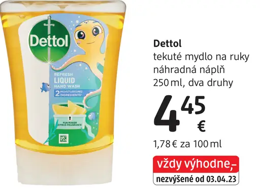 Dettol tekuté mydlo na ruky náhradná náplň