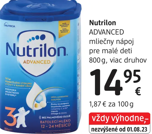 Nutrilon ADVANCED mliečny nápoj pre malé deti