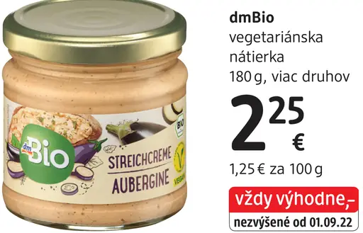 DmBio vegetariánska nátierka
