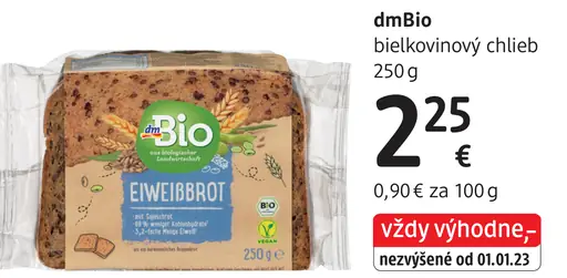 DmBio bielkovinový chlieb