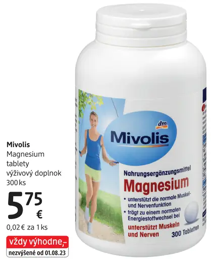Mivolis Magnesium tablety výživový doplnok