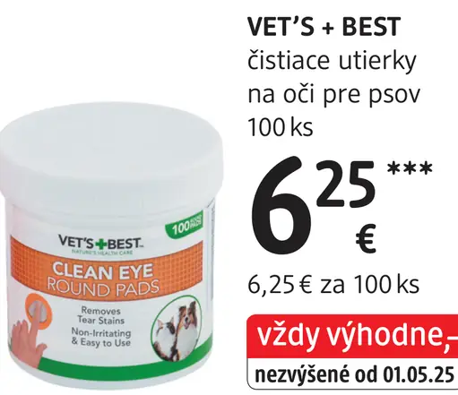Vet’s Best čistiace utierky na oči pre psov