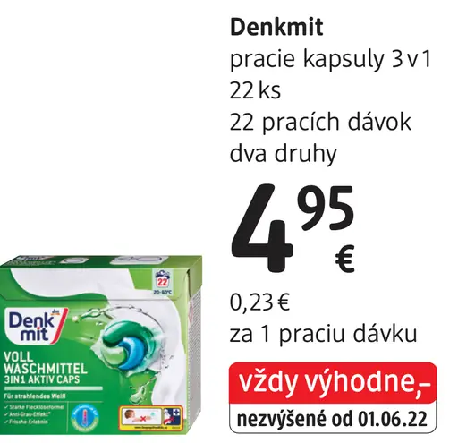 Denkmit pracie kapsuly 3v1