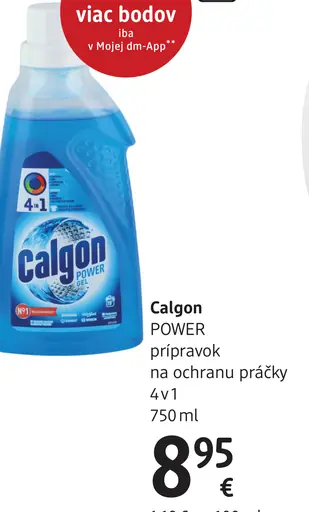 Calgon Power prípravok na ochranu práčky 4v1
