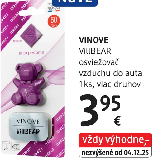 Vinove Vilibeer osviežovač vzduchu do auta
