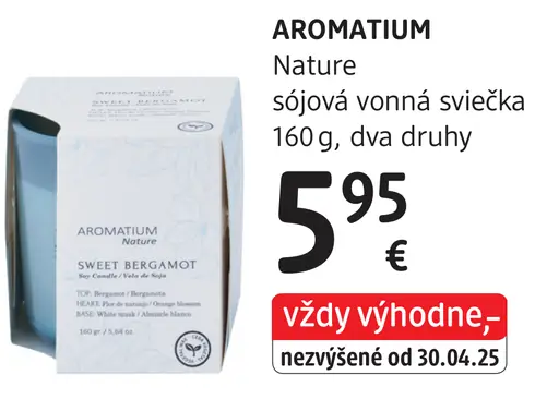 Aromatum Nature sójová vonná sviečka