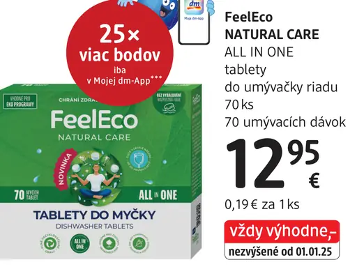 FeelEco Natural Care All in One tablety do umývačky riadu