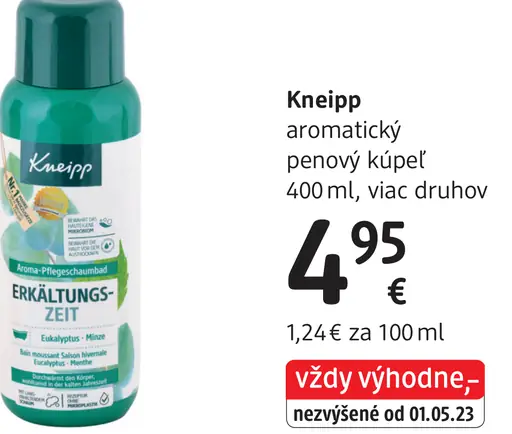 Kneipp aromatický penový kúpeľ
