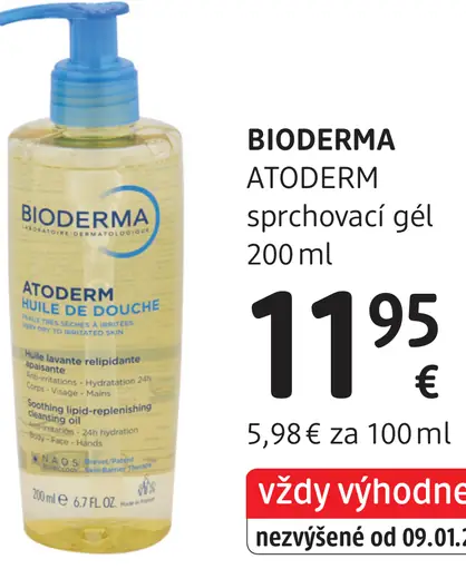 Bioderma Atoderm sprchovací gél