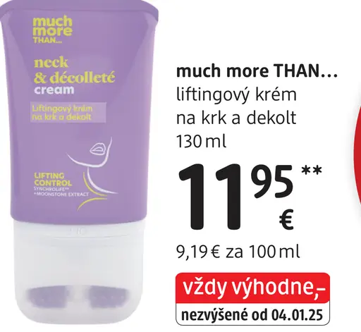 Much more THANN liftingový krém na krk a dekolt