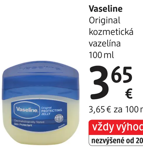 Vaseline Original kozmetická vazelína